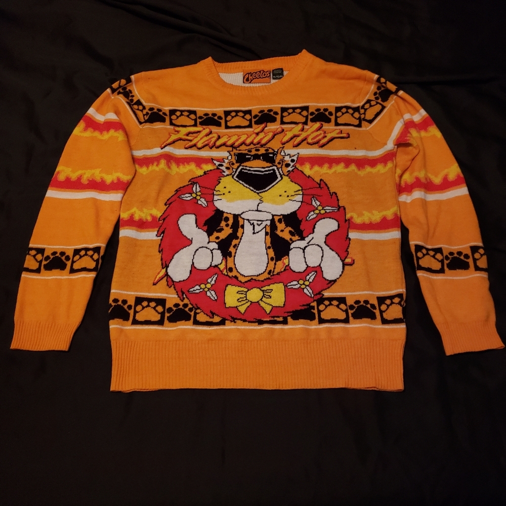 🎄 Flamin' Hot Orange Christmas Sweater 🎄
